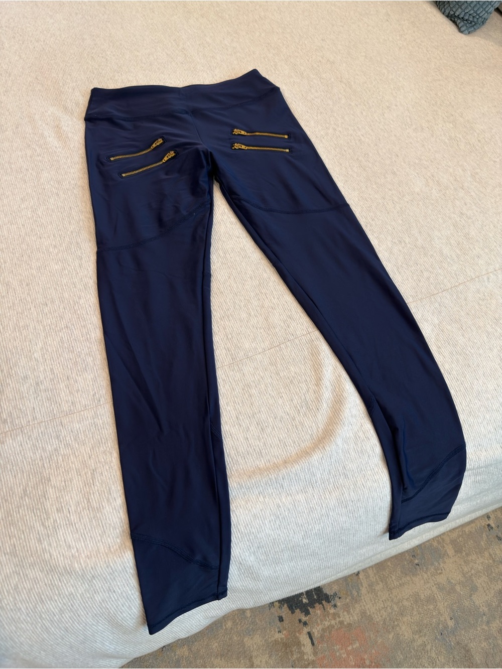 Varley Navy High-Waist Performance Leggings